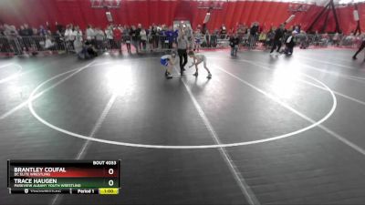 56 lbs Semifinal - Brantley Coufal, DC Elite Wrestling vs Trace Haugen, Parkview Albany Youth Wrestling