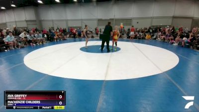 127 lbs Round 1 (8 Team) - Ava Griffey, Missouri Fire vs Mackenzie Childers, Iowa