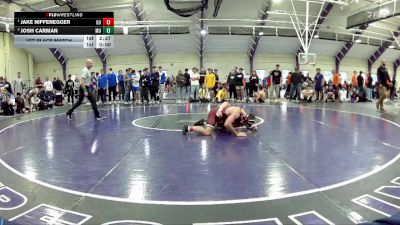 141 lbs 1st Place Match - Jake Niffenegger, Gannon University vs Josh Carman, Mount Union