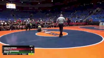 106 lbs Quarterfinals (8 Team) - Brian Hernandez, Harvard vs Ashlyn Strenz, Sandwich