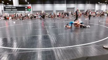 80 lbs Cons. Round 5 - Quintin Faull, Cowboy Wrestling Club vs Tanner **James, Roundtree