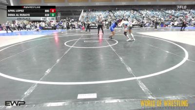 147 lbs 5th Place - April Lopez, Mustang Mat Club vs Dema Al Rubaye, Aloha