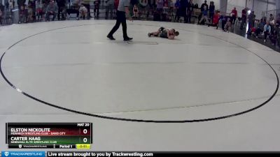 5 lbs Semifinal - Elston Nickolite, Monarch Wrestling Club - David City vs Carter Haag, Nebraska Elite Wrestling Club