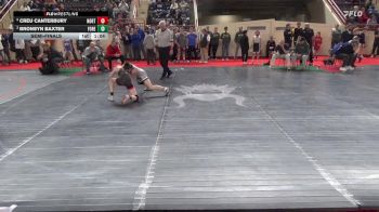 95_B lbs Semifinal - Creu Canterbury, Northern York vs Bronsyn Baxter, Forest Hills