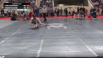 95_B lbs Semifinal - Creu Canterbury, Northern York vs Bronsyn Baxter, Forest Hills