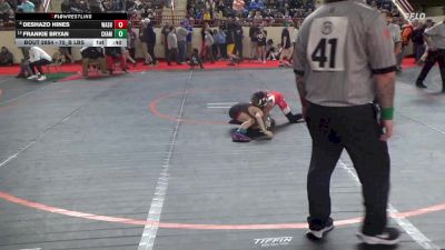 75_B lbs Consi Of 8 #2 - Deshazo Hines, Washington vs Frankie Bryan, Chambersburg