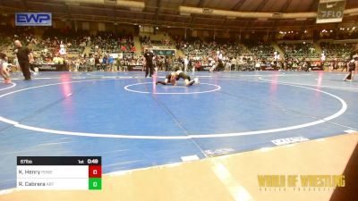 67 lbs Consolation - Kenneth Henry, Powerhouse Wrestling vs RJ Cabrera, Art In Motion Wrestling