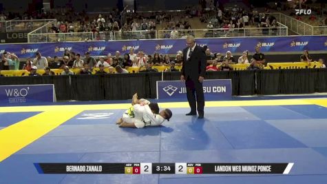 Landon Wes Munoz Ponce vs Bernado Zanalo 2026 Pan Kids Jiu-Jitsu IBJJF Championship