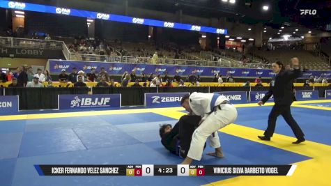 Vinicius Silva Barbeito Vogel vs Icker Fernando Velez Sanchez 2026 Pan Jiu Jitsu IBJJF Championship