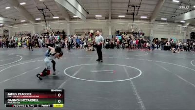 65 lbs Semifinal - Gannon McCardell, Manchester vs James Peacock, Kent County Junior Wrestling