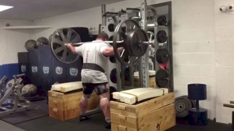 Eddie Hall Squats 320kg For 10 On The Axle Bar