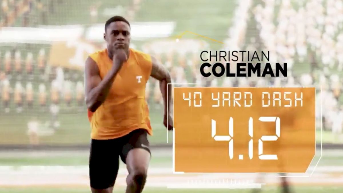 WATCH: Tennessee's Christian Coleman Run 4.12 40-yard dash