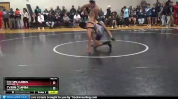 152 lbs Finals (2 Team) - Tyson Cuamba, Green Valley vs Triton Durbin, Durango