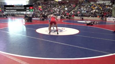 6A 100 lbs Quarterfinal - Ansleigh Scarborough, CABOT HIGH SCHOOL vs Maci Shirley, Har-Ber