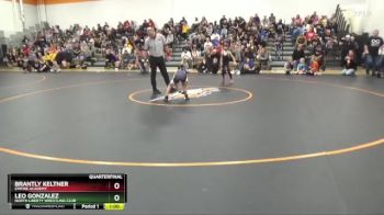 B-12 lbs Quarterfinal - Leo Gonzalez, North Liberty Wrestling Club vs Brantly Keltner, Empire Academy