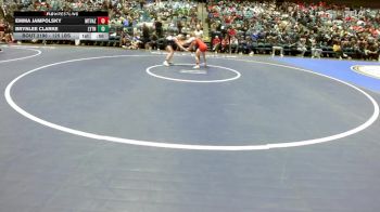 125 lbs Consi Of 16 #1 - Emma Jampolsky, Mountain View AZ vs Brynlee Clarke, Layton