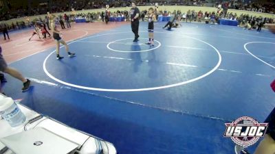 76 lbs Rr Rnd 4 - Hudson Moseley, R.A.W. vs Stevie Walker, Harrah Little League Wrestling