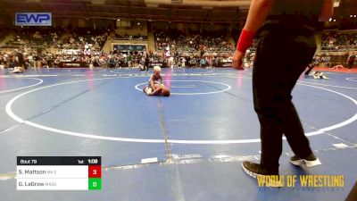 58 lbs Round Of 16 - Spencer Mattson, MN Elite vs Grayson LaGrow, Massa's Maniacs