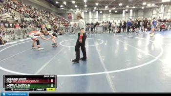 102 lbs Quarterfinal - Connor Crum, South West Washington Wrestling Club vs Carson Leonard, Lakeland Wrestling Club