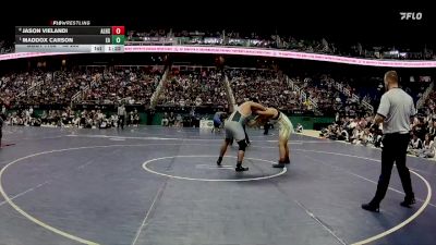 1A 285 lbs 1st Place Match - Maddox Carson, Eastern Randolph High School vs Jason Vielandi, Alleghany High School