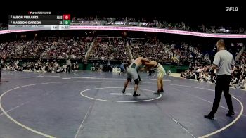 1A 285 lbs 1st Place Match - Maddox Carson, Eastern Randolph High School vs Jason Vielandi, Alleghany High School