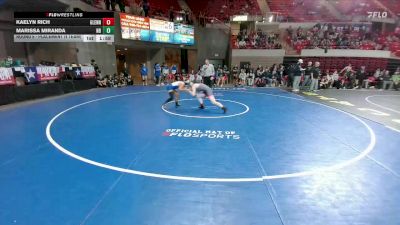 125 lbs Round 5 - Placement (4 Team) - Kaelyn Rich, Leander Glenn vs Marissa Miranda, New Braunfels