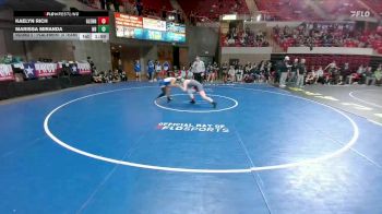 125 lbs Round 5 - Placement (4 Team) - Kaelyn Rich, Leander Glenn vs Marissa Miranda, New Braunfels