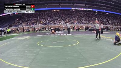 D4-285 lbs Champ. Round 1 - Charles Walker, Bark River-Harris vs Sam Tappenden, Bronson