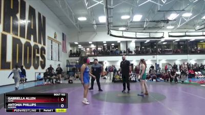 160 lbs Cons. Round 3 - Gabriella Allen, Alma vs Antonia Phillips, Aurora