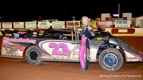16-Year-Old Ahnna Parkhurst Already Has One Late Model Win This Year