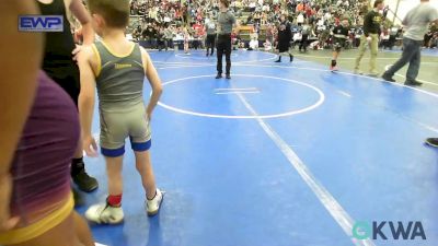 46 lbs Rr Rnd 5 - Carter Mcculley, Claremore Wrestling Club vs Michael Cawthorne, Tiger Trained Wrestling