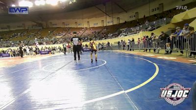 61 lbs Consolation - Leland Riley, Midwest City Bombers Youth Wrestling Club vs Jett Boland, Cowboy Wrestling Club