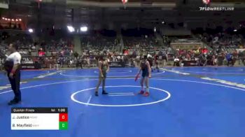 61 lbs Quarterfinal - Jude Justice, Morris Fitness vs Brody Mayfield, Mayfield Mat Academy