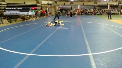 97 lbs Quarterfinal - Ebon Peterson, Dassel-Cokato-Litchfield vs Branlin Hollnagel, LSH (LeSueur/Henderson)