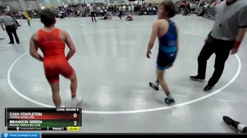 132 lbs Cons. Round 5 - Cash Stapleton, Cushing Wrestling vs Brandon Green, Roxana Wrestling Club