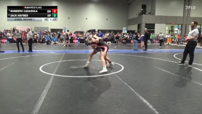 130 lbs Cons. Round 1 - Jack Haynes, Emporia vs Roberto Casasola, DC Wrestling Acad