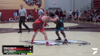 141 lbs Semifinal - Emilio Casillas, Grand View (Iowa) vs Tony Mendoza, Grand View (Iowa)