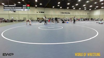 70 lbs Rr Rnd 4 - Emily Tarwater, Super Girls K-6 Blue vs Tennesselynn Goodner, Sisters On The Mat OK Teal