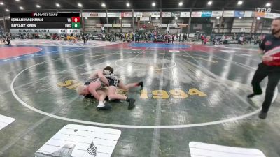 130 lbs Champ. Round 1 - Isaiah Hackman, Velva Aggies vs Bryant Kern, Dickinson Wrestling Club