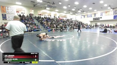 132 lbs Champ. Round 2 - Jay Arana, San Fernando vs Farouq Alsal, Chino Hills