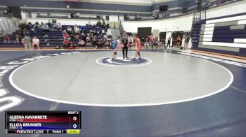 120 lbs Round 2 (4 Team) - Aleena Navarrete, Utah 1 vs Elliza Brunner, Utah 2