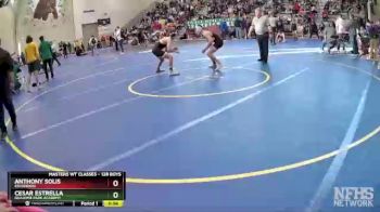 128 Boys Cons. Round 4 - Anthony Solis, Escondido vs Cesar Estrella, Guajome Park Academy