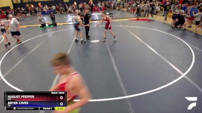 106 lbs Champ. Round 1 - August Pfeffer, MN vs Bryer Caves, WI