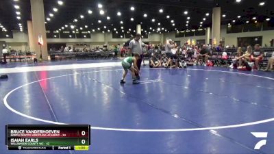 Round 7 (8 Team) - Bruce Vanderhoeven, North Desoto Wrestling Academy vs Isaiah Earls, Williamson County WC