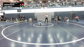 45 lbs Cons. Round 3 - Cole Tibbitts, Kuna Klub vs Preston English, Idaho