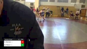 152 lbs Quarterfinal - Sheldon Mentzer, Big Spring vs Marcus Plever, Red Land