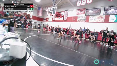 138 lbs Rr Rnd 2 - Blacey Reece, Grove Takedown Club vs Blaike Ivie, Salina Wrestling Club