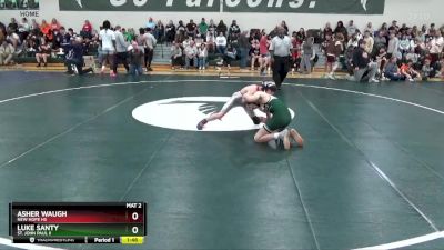 106 lbs Quarterfinal - Luke Santy, St. John Paul II vs Asher Waugh, New Hope HS