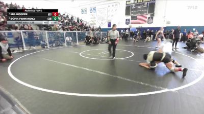 125 lbs Semifinal - Mia Hooper, Northview vs Sofia Fernandez, Camarillo