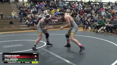 184 lbs Cons. Semi - Ryan Weinzen, St. Vincent College vs Mergim Bushati, St. Vincent College